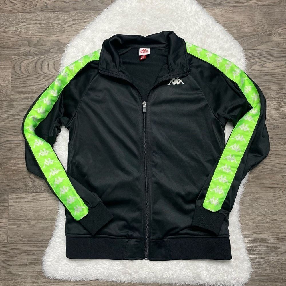 Kappa Black and Green Lightweight Jacket